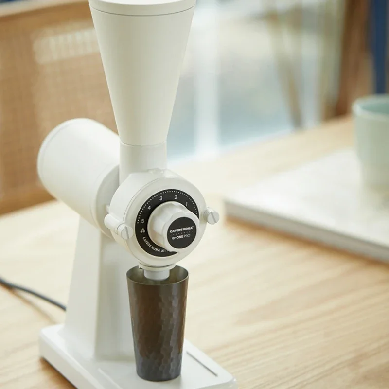 CAFEDE KONA G-ONE Pro Moulin à grains de café électrique 60mm Couteau plat Moulin à café Moulin à grains de café simple avec café italien 220V