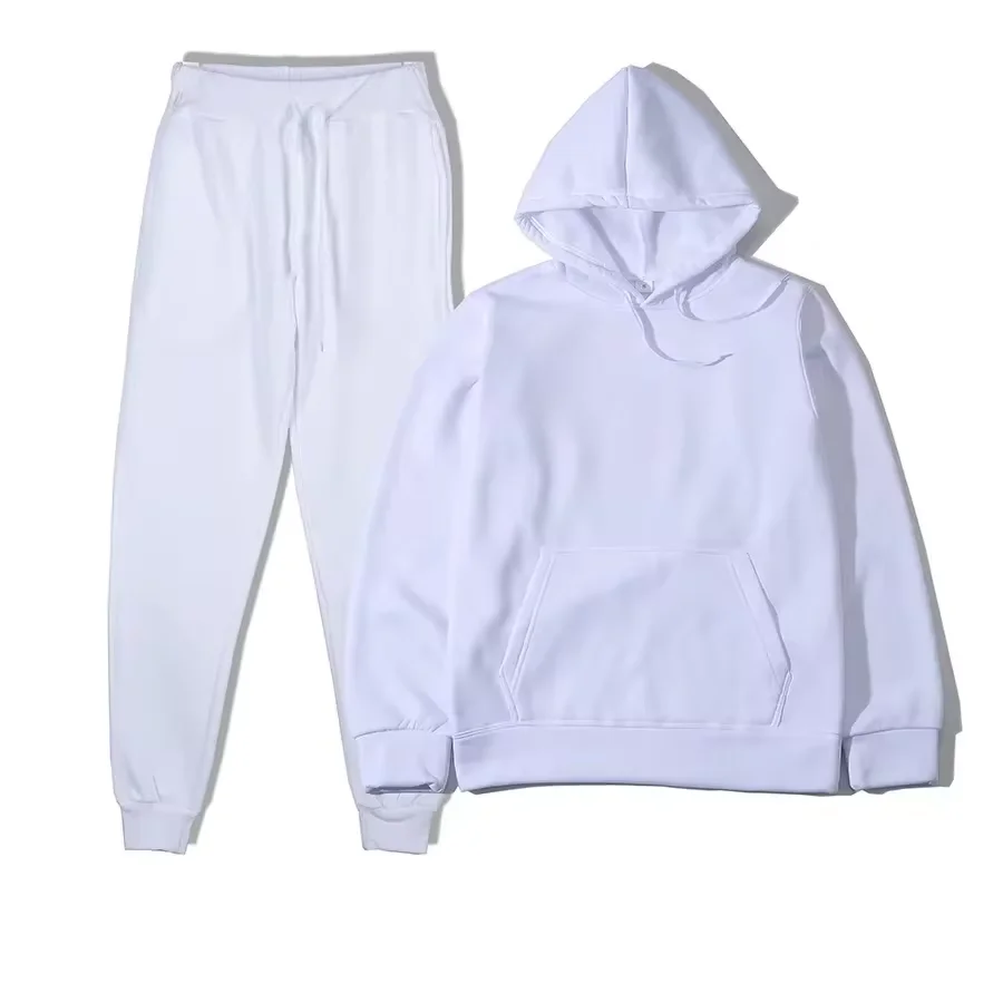 Men's Pullover Hoodie Sweatpants Set 10 Colors Autumn Winter Casual Streetwear Comfortable Two Piece Tracksuit Sportswear Outfit