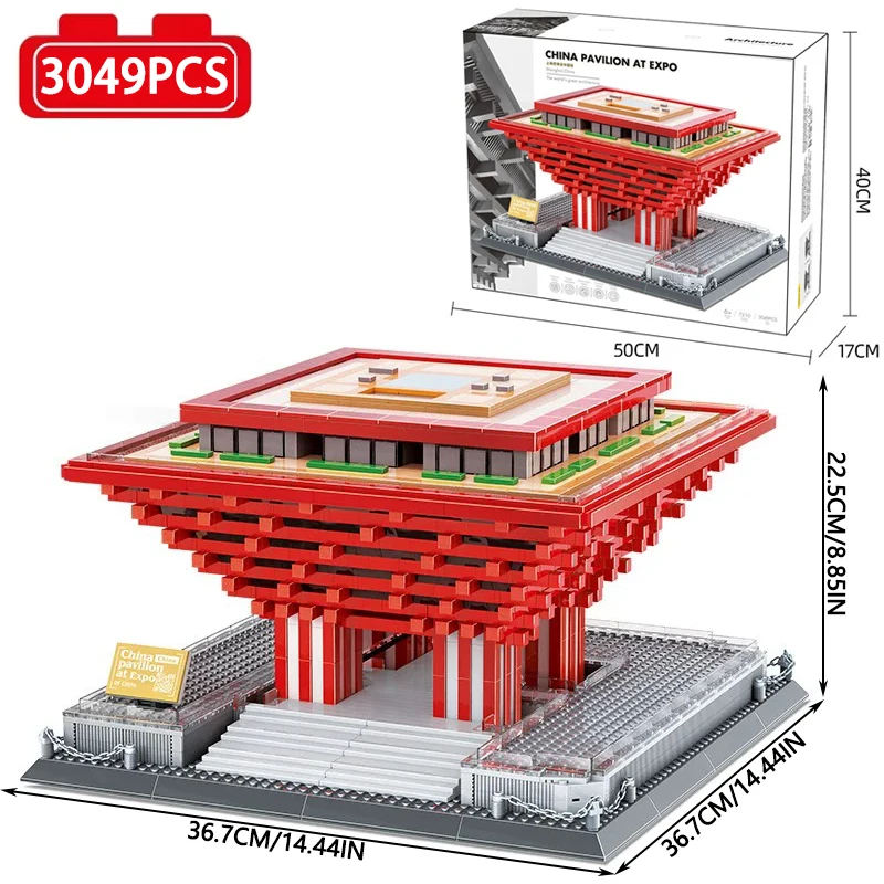 Die Pavilion Bausteine Street View Serie Museum Haus Modell Ziegel Montieren Kind Spielzeug MOC 3049PCS