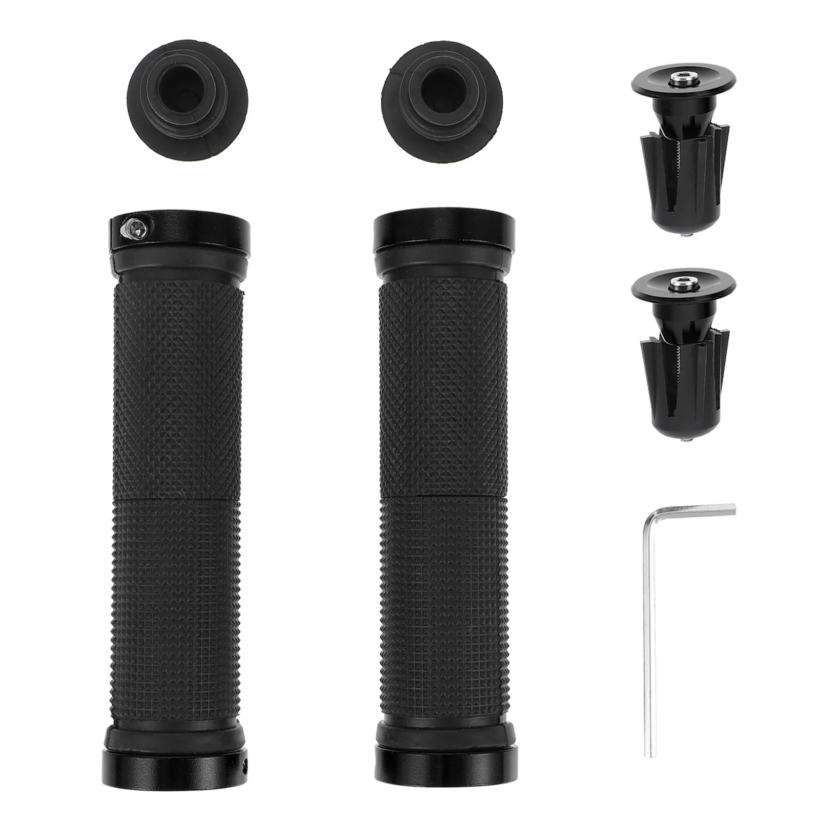 

1 Set Bicycle Handlebar Grips Shockproof Non-Slip Textured Surface Mountain Bike Handle Cover Comfortable Lightweight Cycling