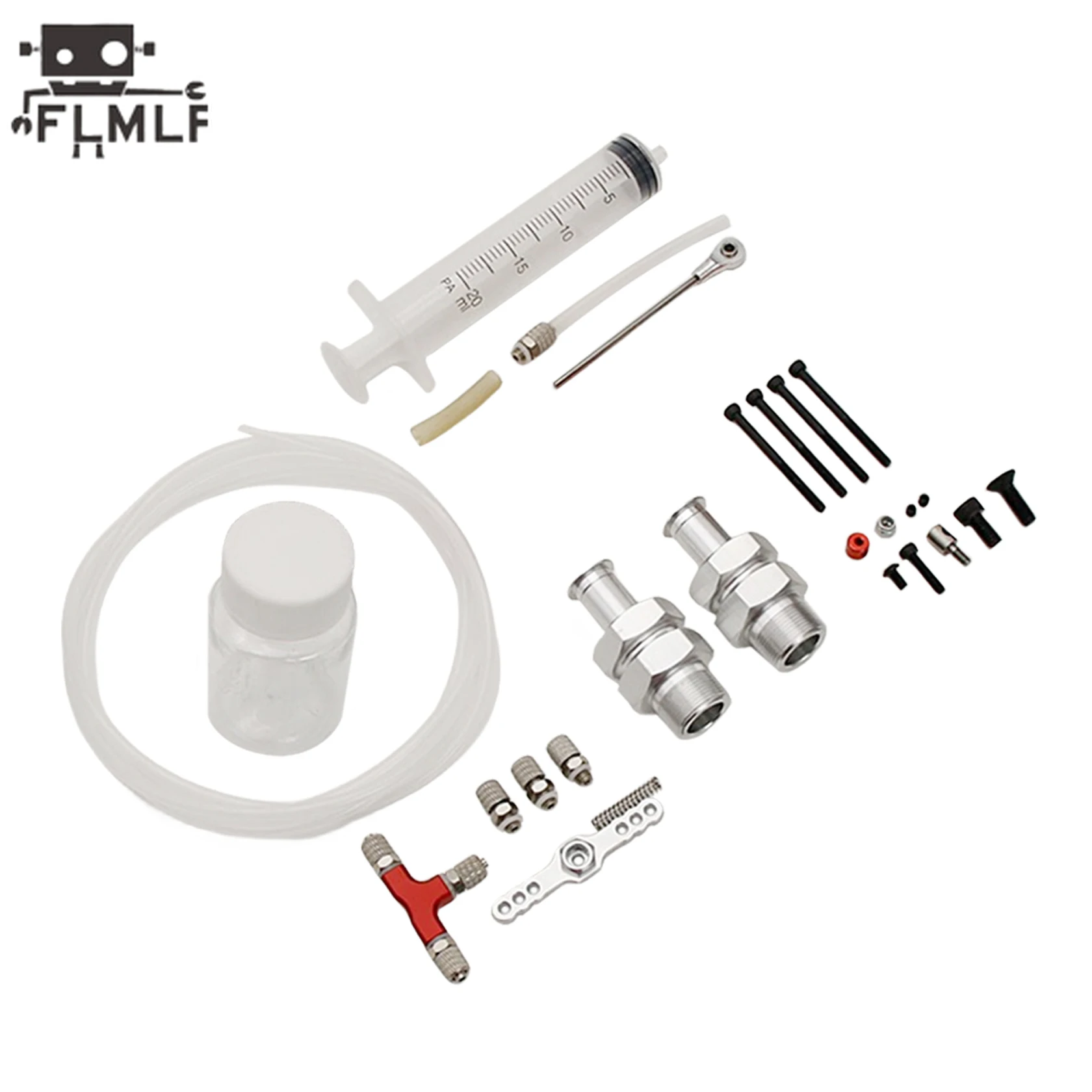 Rc Car Front Wheel Hydraulic Brake System Set or Accessory for 1/5 HPI ROFUN BAHA ROVAN KM BAJA 5B 5T 5SC SS Truck Parts