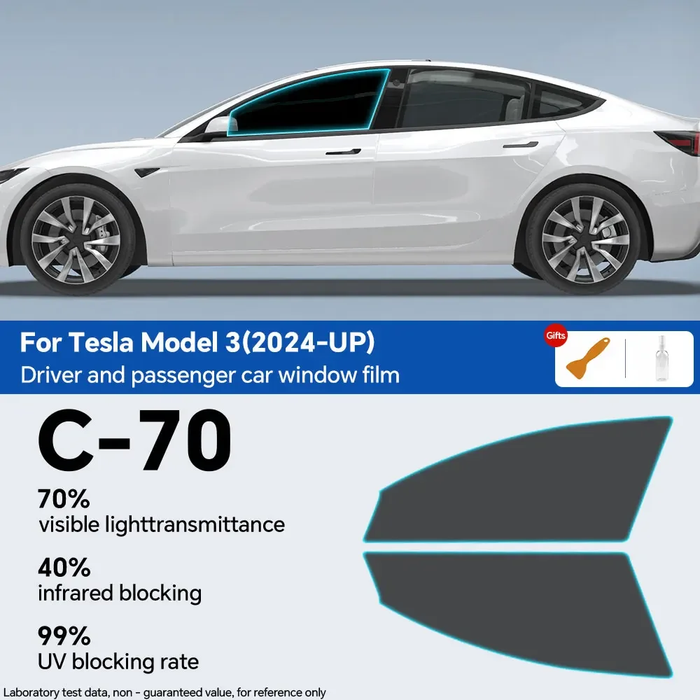 Voor Tesla Model 3 Up Voorgesneden Autoruit Privacy Tint Film Zonne-Uv-Beschermer Spiegelfilms Zomer Accessoires Voorruit Stickers