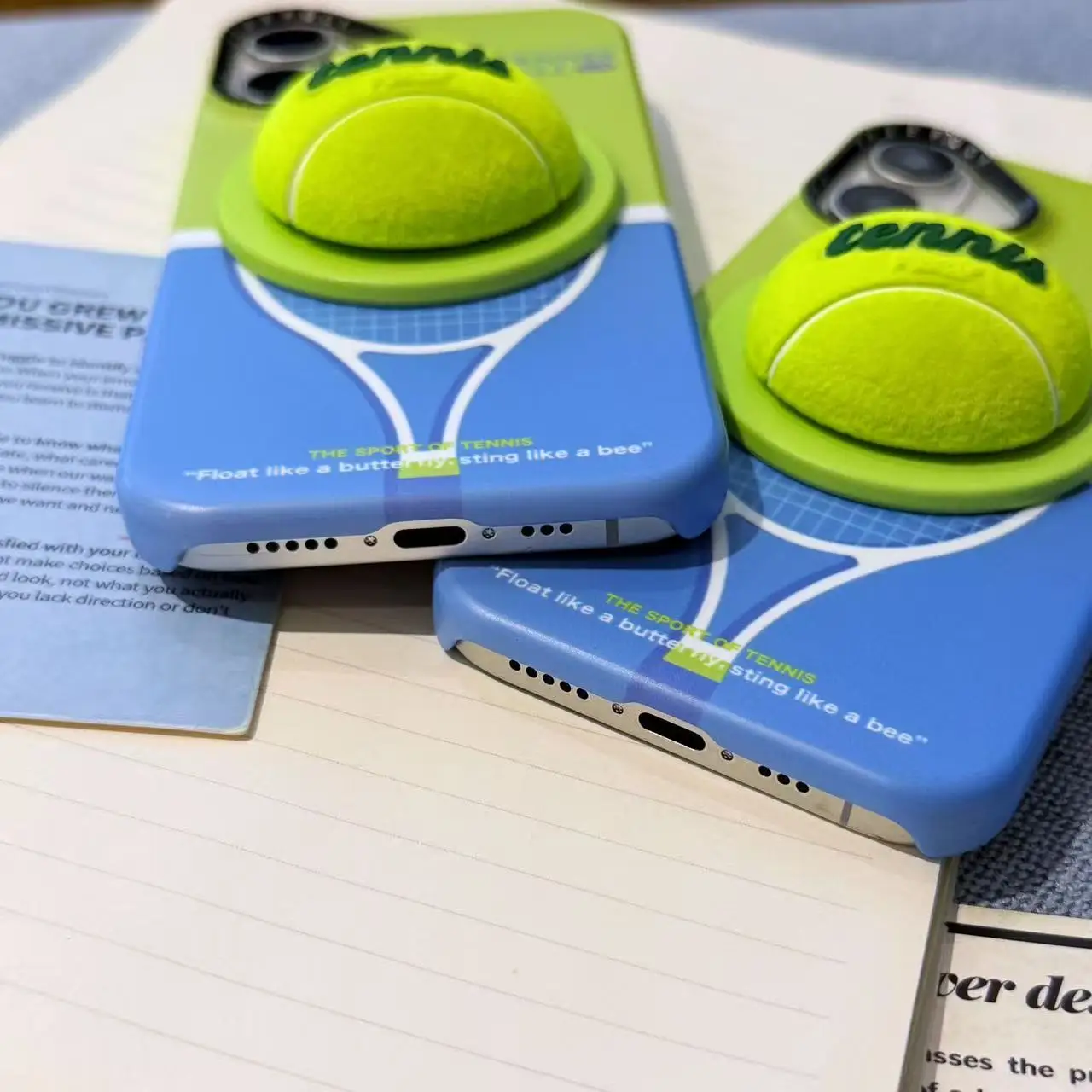 Tennis Enthusiasts Stereoscopic Magnetic Attraction Bracket Original Phone Case For iPhone 14 15 16 Pro Max Anti Drop Case