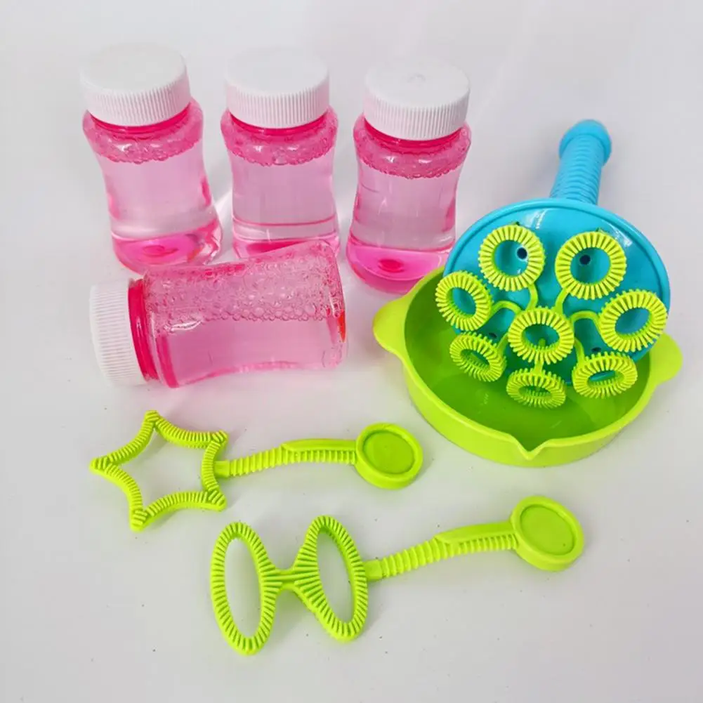 Bubble Toy for Kids Trumpet Blower Set with Speaker Tray 2 Wands Kids Funny Bubbles Maker Toy Trumpet Bubble Pipe Set