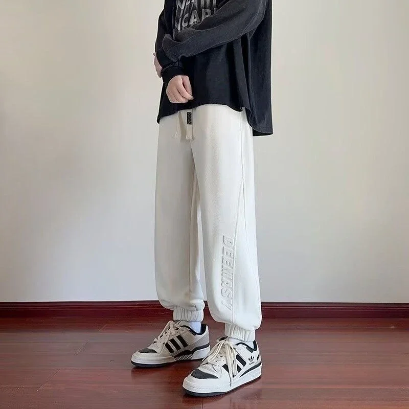 

Letters Male Sports Pants Baggy Harem Cotton Men's Sweatpants Joggers Trend Comfortable Essential Deals Autumn Winter Trousers
