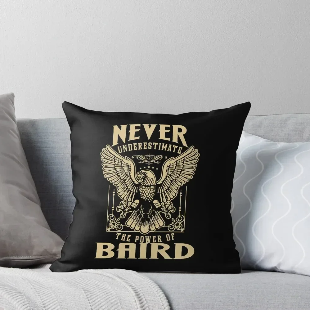 Never Underestimate The Power Of Baird Throw Pillow sleeping pillows Sitting Cushion anime girl Plaid Sofa pillow