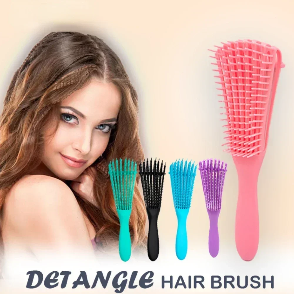 

1pc Detangling Hairbrush Detangle Octopus Curly Hair Shampoo Brush Magic Scalp Massage Comb Care Brush Fluffy Scalp Massage Comb