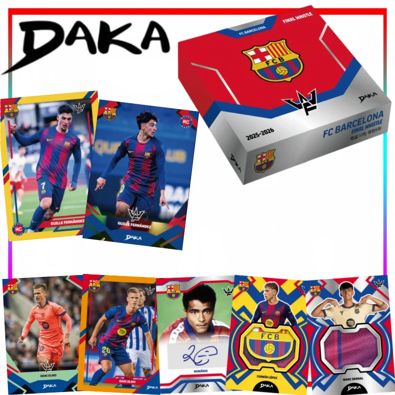 daka-fc-barcelona-final-whistle-2025-2026-collectible-cards-box-football-star-trading-card-booster-box-sports-collection-gift