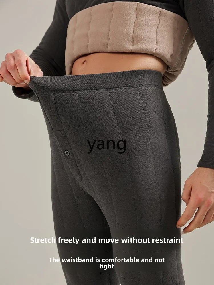 LMM thermal underwear men's winter velvet thickened cold-proof extra thick autumn clothes