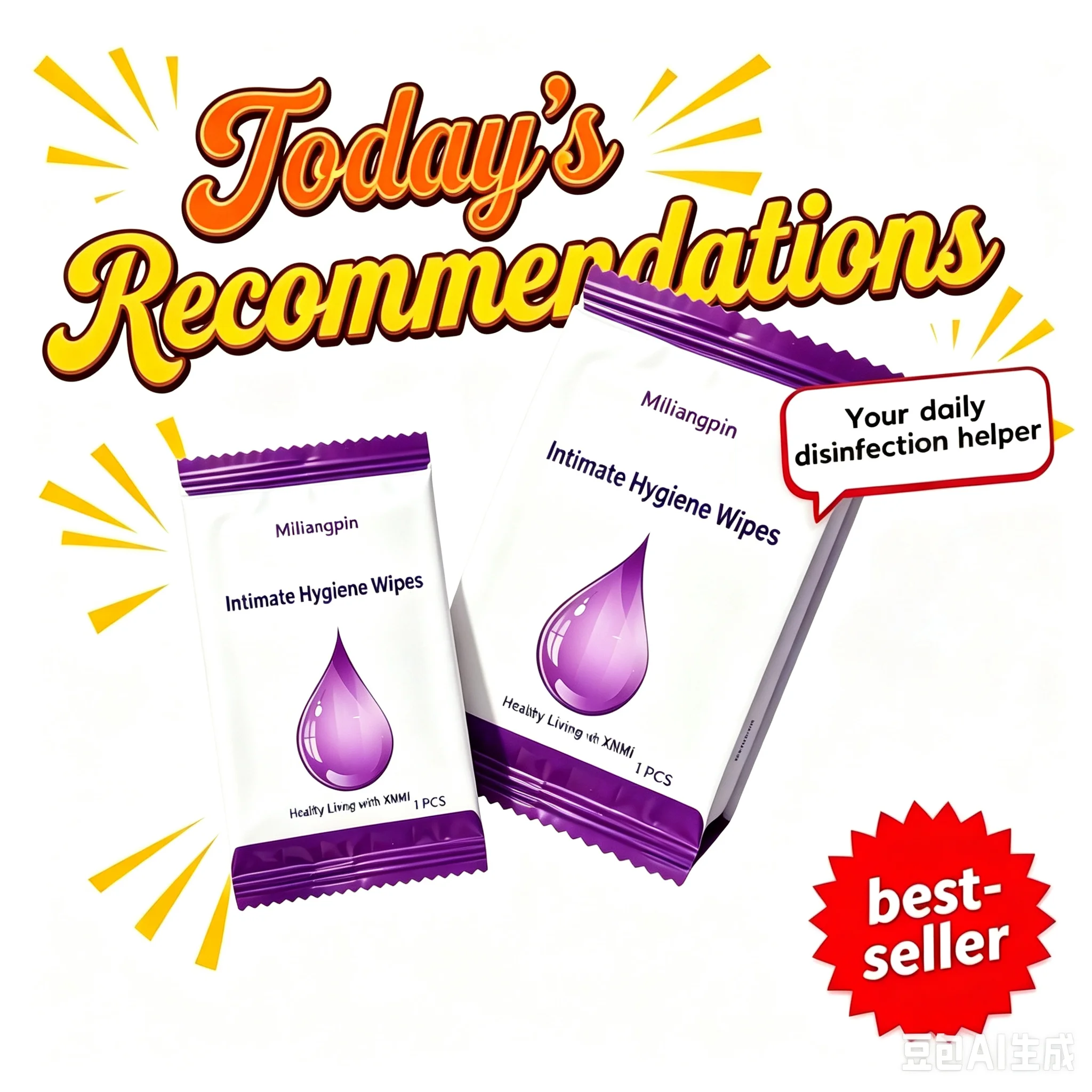 Period travel-friendly intimate wipes; mildly acidic formula gentle on skin; individually wrapped for easy carrying.