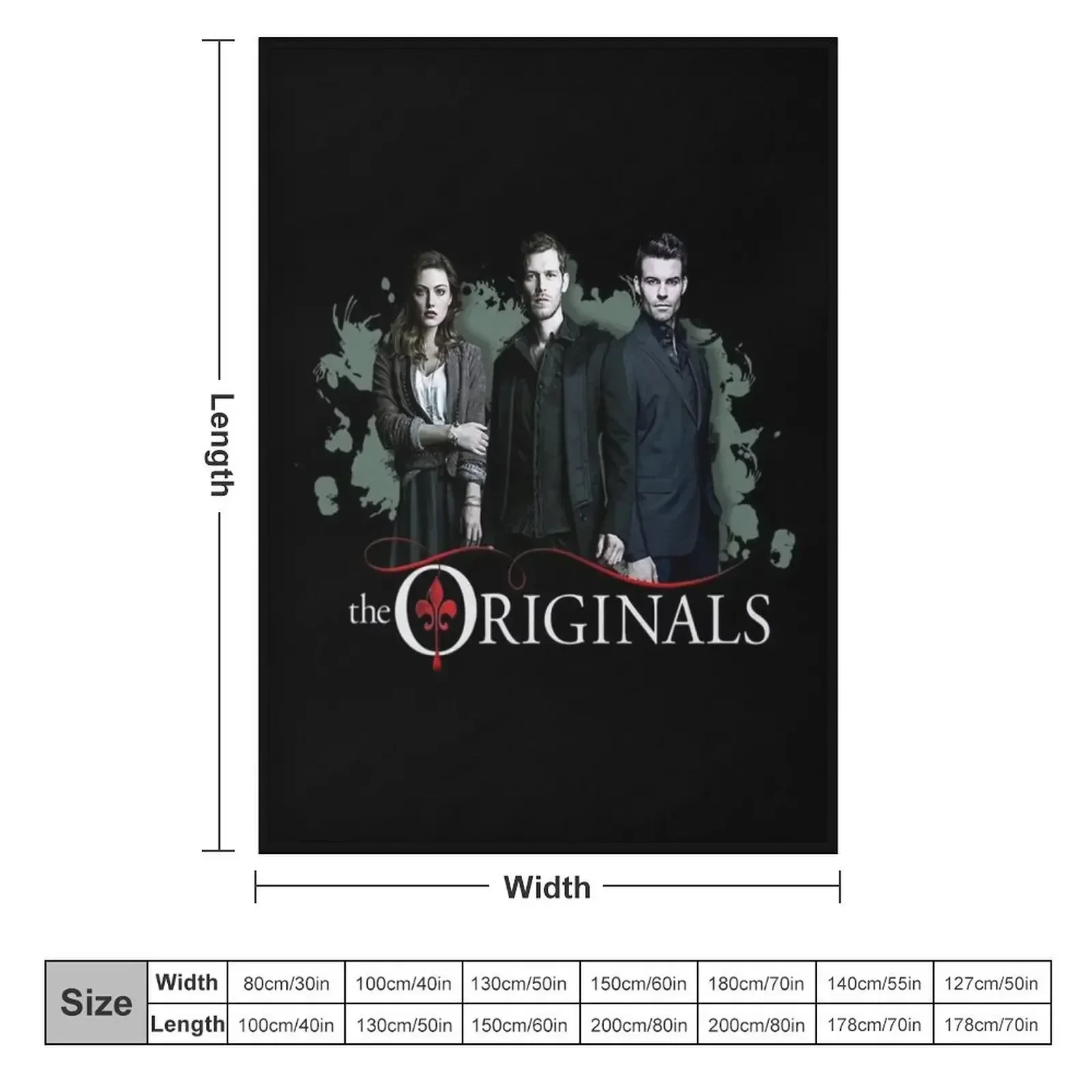 The Originals - Klaus, Hayley and Elijah Throw Blanket Sofas Summer Cute Vintage Cute Plaid Beautifuls Blankets
