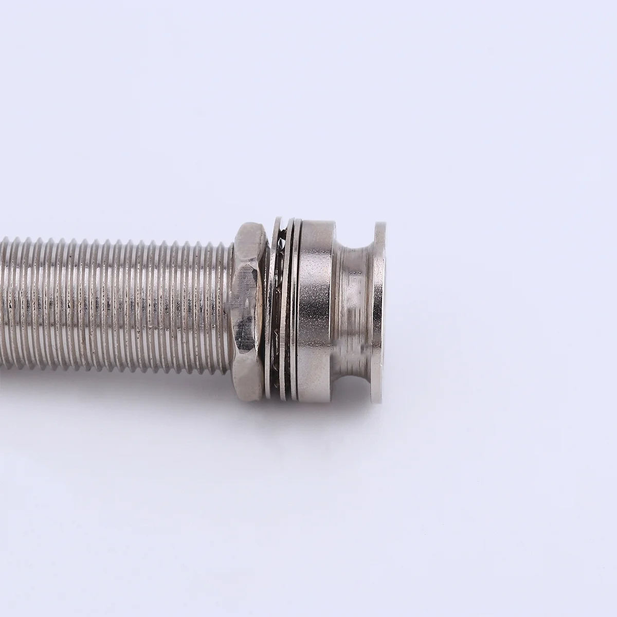 

Guitar Socket Pickup Silver Durable Metal Easy Install Long Lasting Glossy Professional Connection for Home Guitar Socket