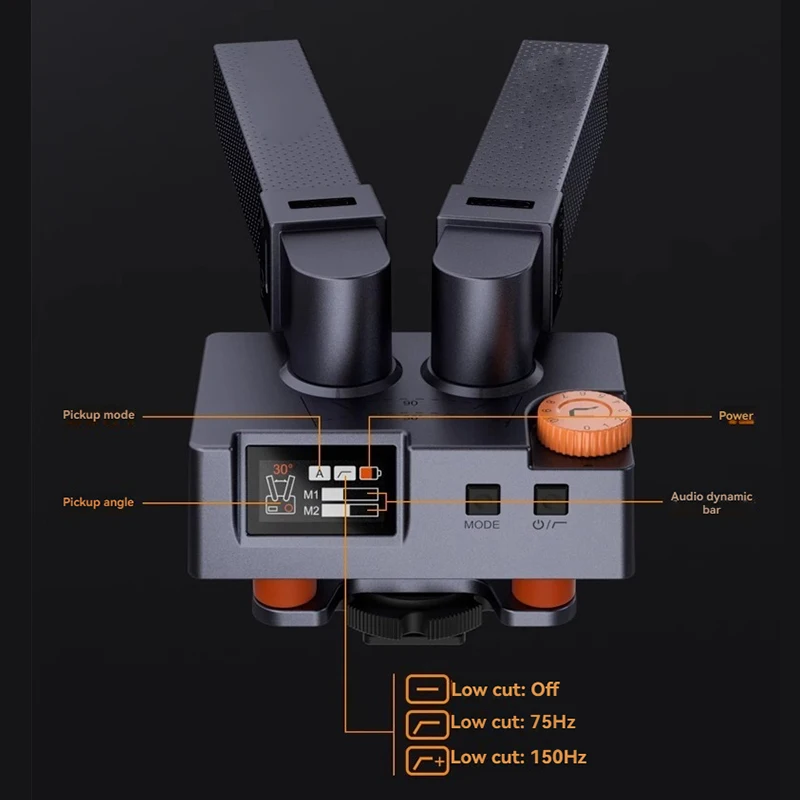 Traxshot PRO Transformable Shotgun Microphone for Canon Nikon Sony Camera Phone Tablet Computer PC Video Recording