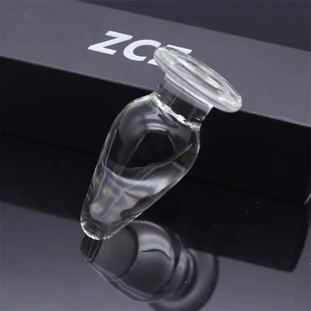 Consolador Vagina culo masajeador de próstata juguetes sexuales para mujeres hombres masturbador vidrio Anal consolador cristal Vaginal Butt Plug estimular