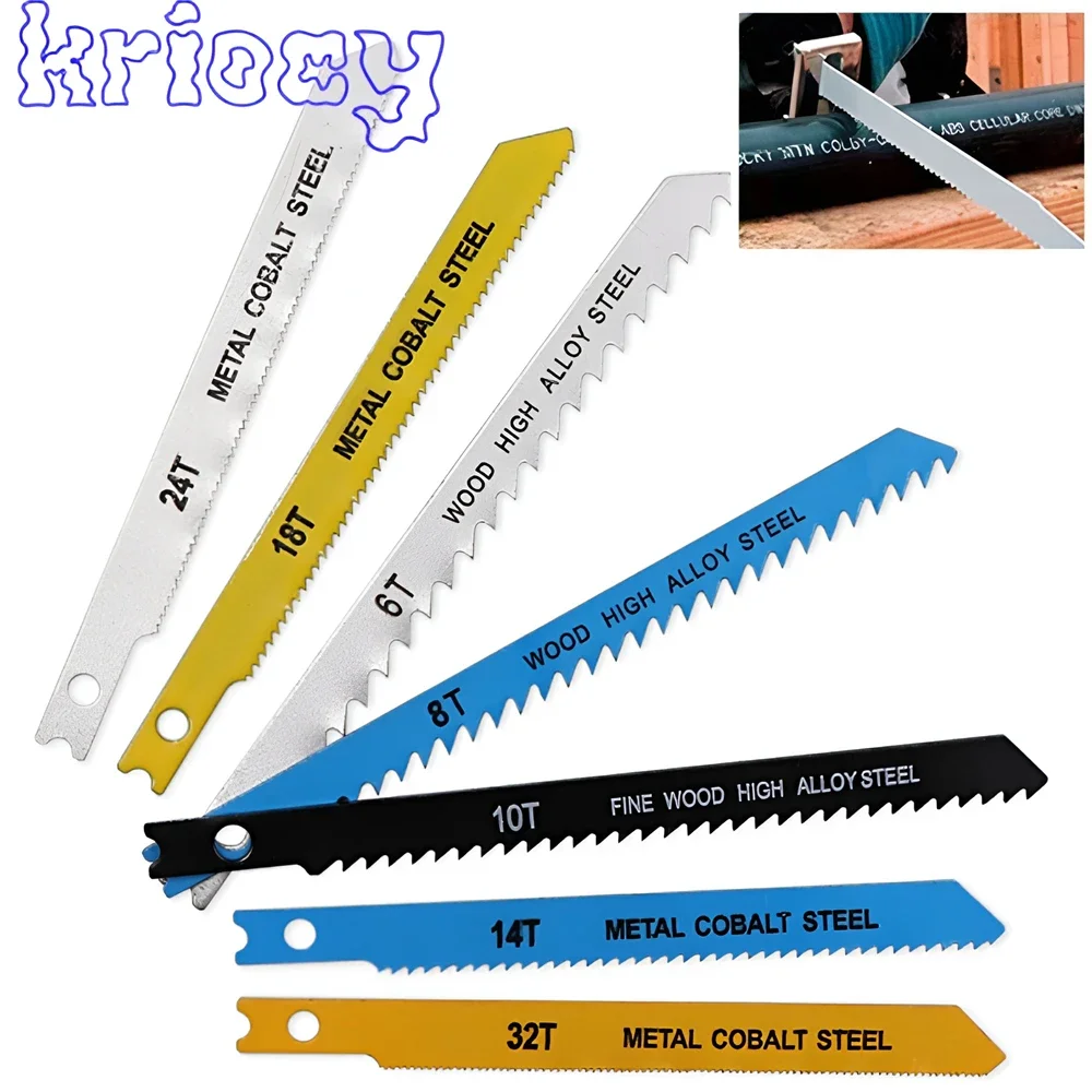 7pcs Woodworking Curve Saw Blade Sawtooth Sharp Tough Wear Resistant Multi Specification Fast Cutting Saw Blades Sharp Sawtooth