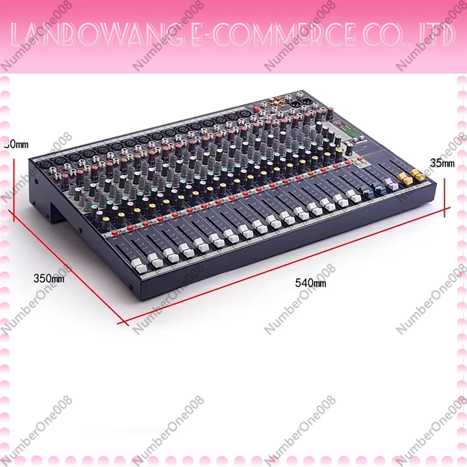 With Bluetooth Effects and Digital KTV Stage Performance EFX8/12/16 Channel Upgraded Professional Mixer