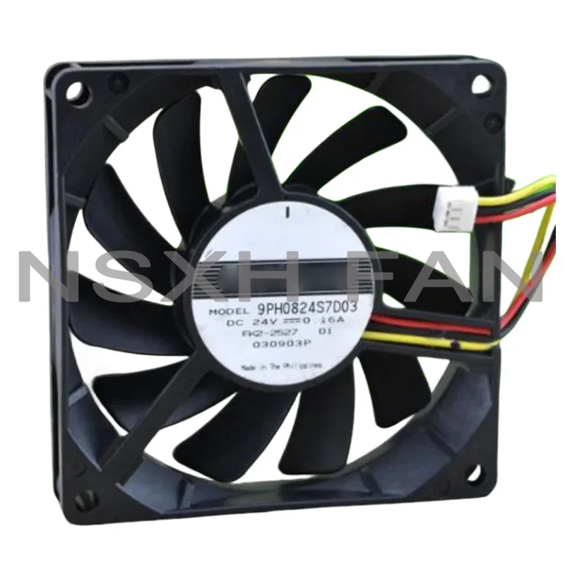 

Original New CPU Fan 9PH0824S7D03 8015 8cm 24V 0.16A Ultra-Thin Cooling Fan 80x80x15mm