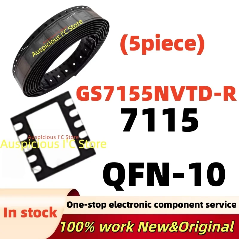 (5pcs)100%new GS7155NVTD-R GS7155 7155 QFN-10