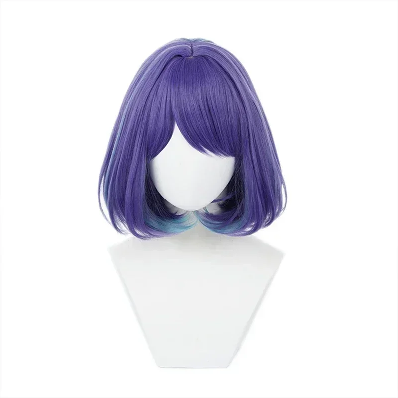 Anime Oshi No Ko Kurokawa Akane Cosplay Wig Women Heat Resistant Synthetic Hair Mix Color Wigs Party Halloween