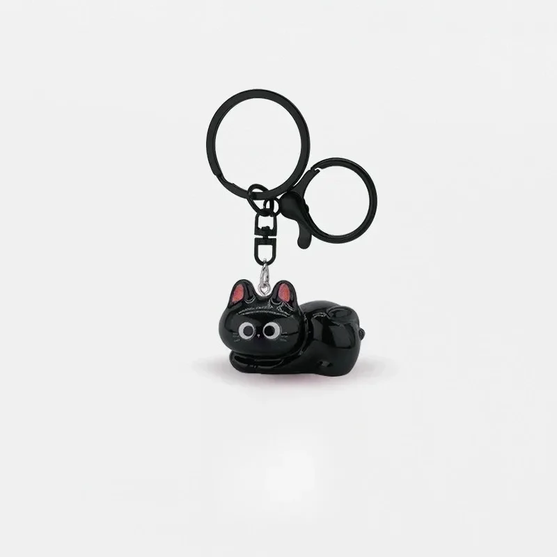 

Black Cat Pendant Pendant Q Cute Big-eyed Cat Star Keychain Cartoon Girlfriend Small Gift Bag Accessories