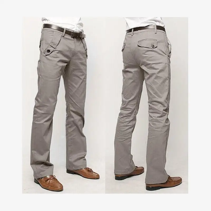 

Мужские повседневные брюки прямого кроя, облегающие, осенние, модные, больших размеров, однотонные, молодежные, весенние