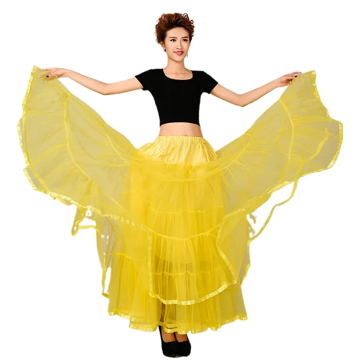 

Women's 1 Meter Long Bridal Petticoat Big Wing Boneless Bride Wedding Dance Underskirt Dress Puff Skirt Petticoat Skirt 14Colors