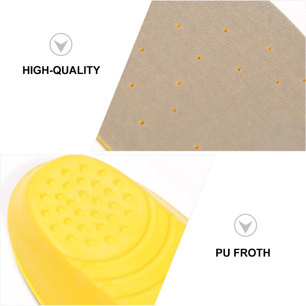 

Comfortable Insoles Shoe Pads High Arch Support Durable PU Foam Velvet Absorption Eco Friendly Fit All Day Long Foot Care