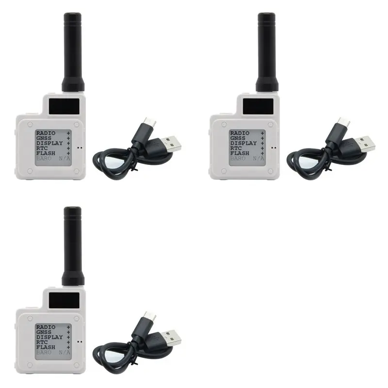 3X Softrf T-Echo NRF52840 Lora SX1262 Wireless Module L76K GPS 1.54 E-Paper BME280 Sensor For Arduino, 868MHZ