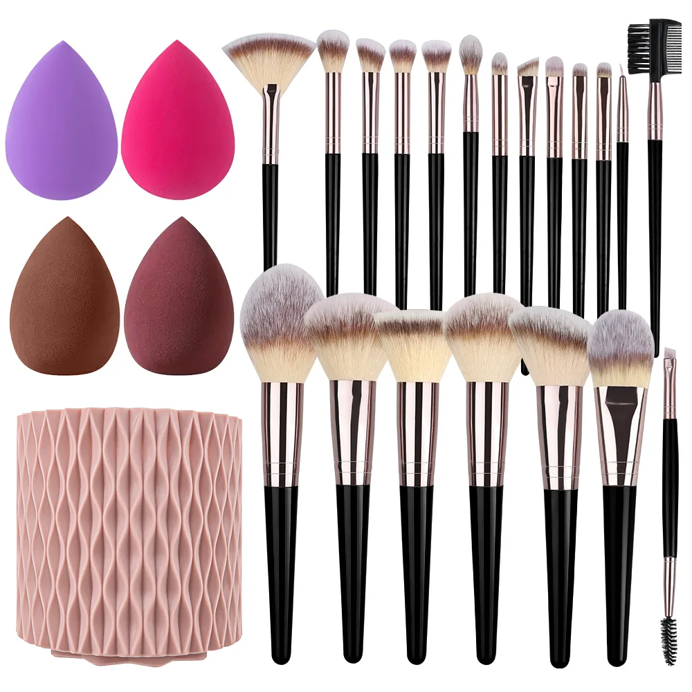 1-20PCS Professional Makeup Brushes Set Foundation Eyeshadow Concealer Blending Blush Brush Kabuki Soft Fluffy Women Beauty Tool