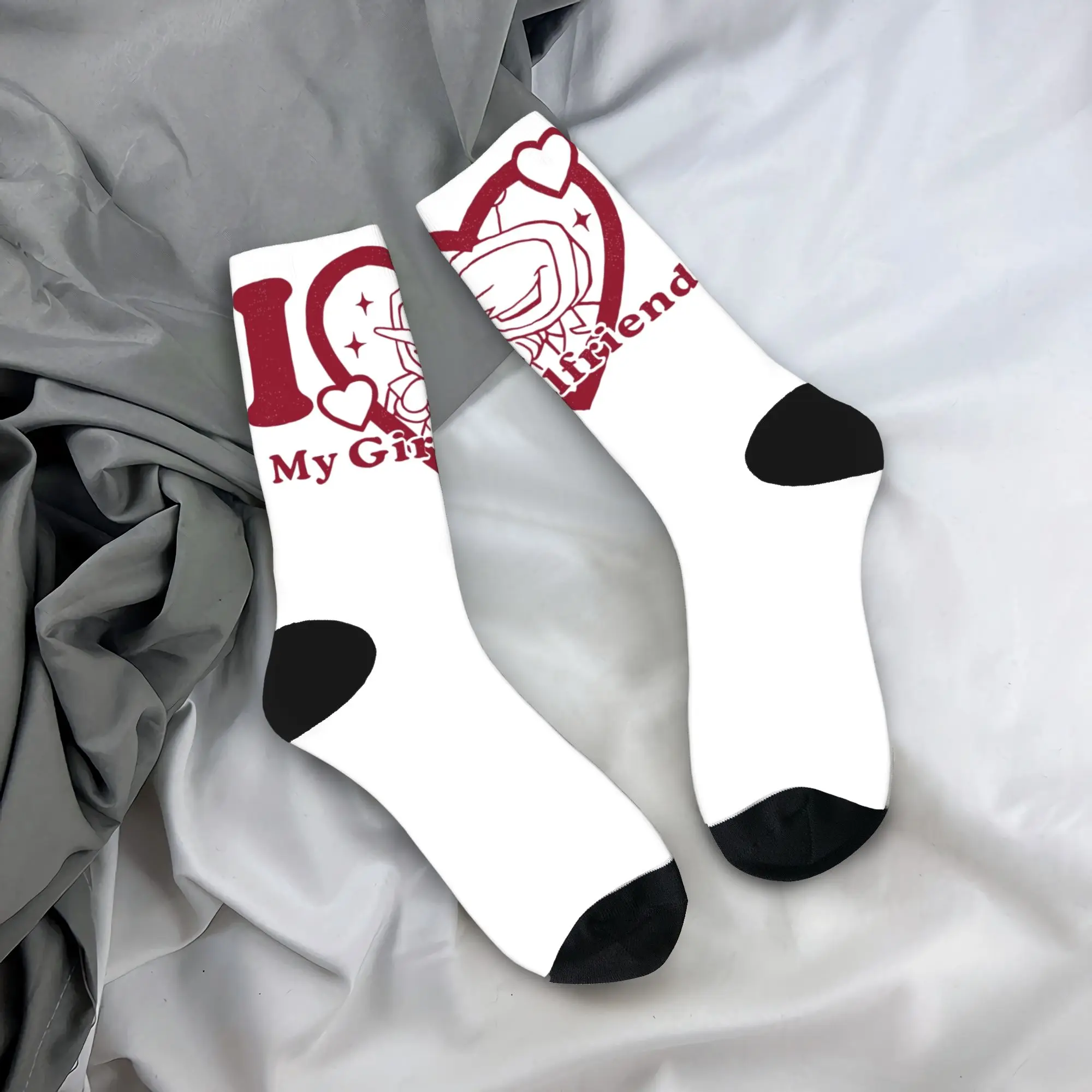 Ich liebe meine Freundin Mr. Tenna Socken Männer Frauen Happy Deltarune Socken Neuheit Frühling Sommer Herbst Winter Mittelrohr Socken Geschenke