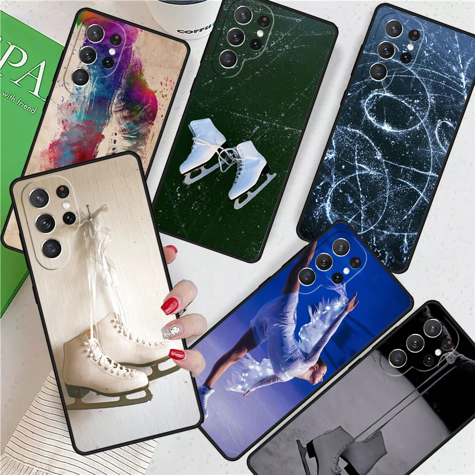 Figure Skating Dance For Samsung Galaxy S24 Ultra S21 S22 S8 S9 S10E Note 10 20 Plus FE S23 Phone case Cover Coque