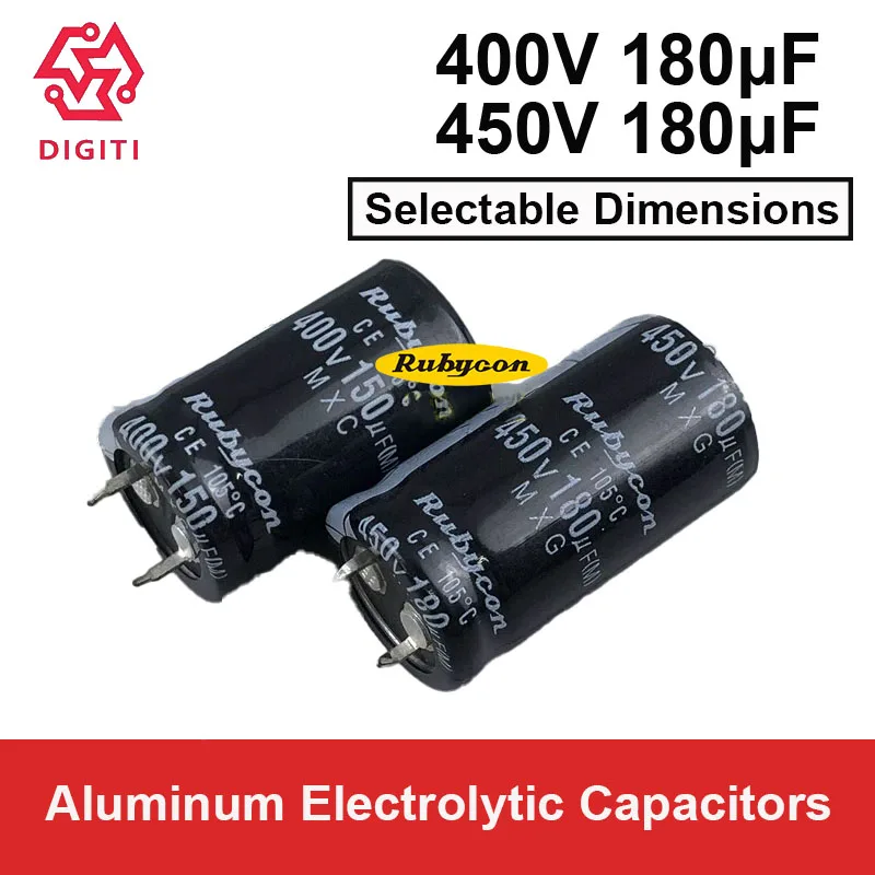 RUBYCON Aluminum Electrolytic Capacitors Radial Snap-In 400V 180UF 450V 180UF 150µF 180µF 220µF 150UF 220UF  super capacitors