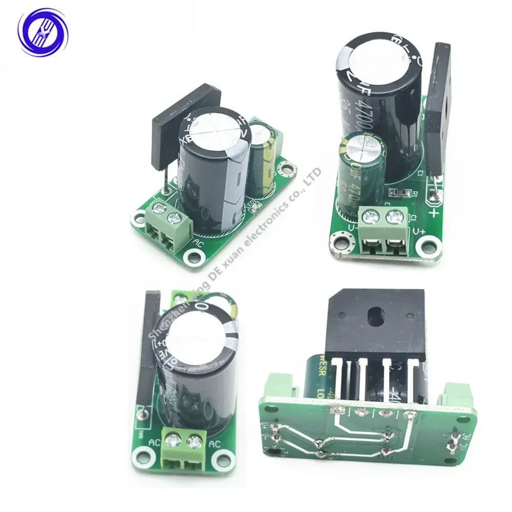 Single Power Supply Rectifier Filter Board  Amplifier Non Regulator   Module 8A 3300UF/50V 4700UF/35V