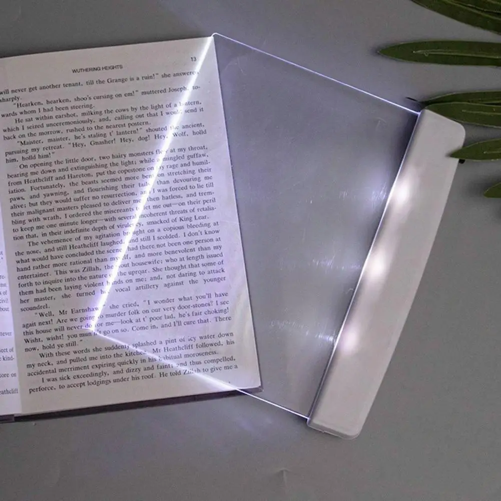 Lámpara de estudio para libro, luz Led portátil para iluminación duradera de página completa, Ideal para lectura de la escuela en casa y antes de dormir