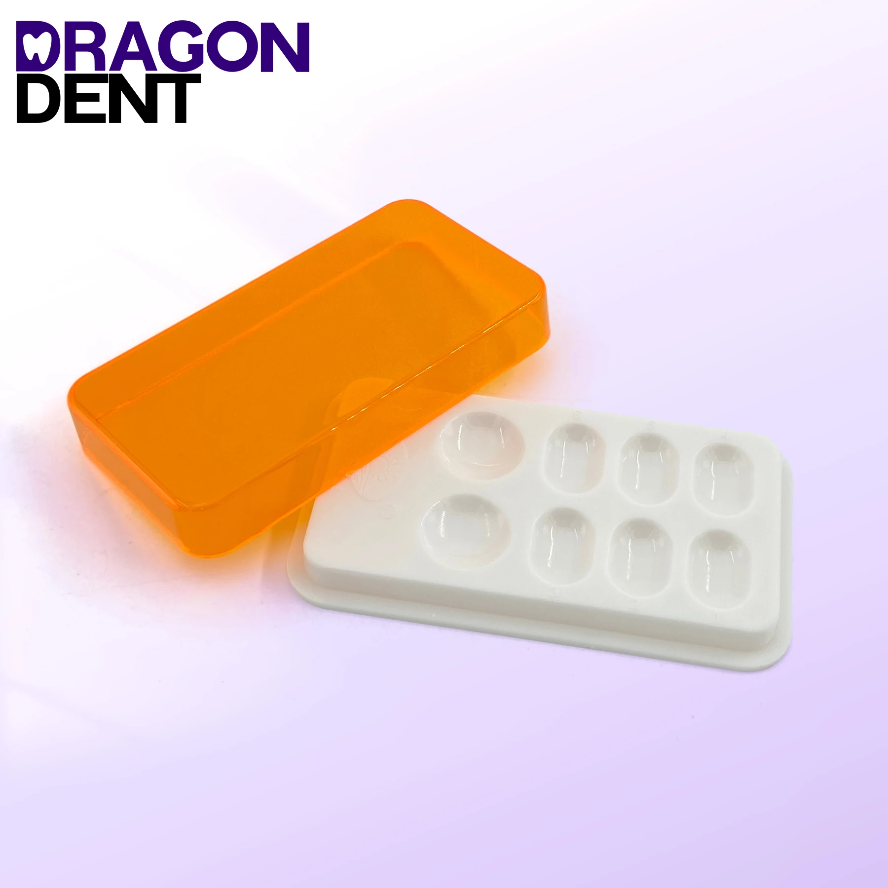 DRAGÃO DENT Dentes Sombreamento Caixa De Armazenamento De Luz, Patch Case, Retentor De Dentadura Caixas De Molar, Ferramentas Dentárias