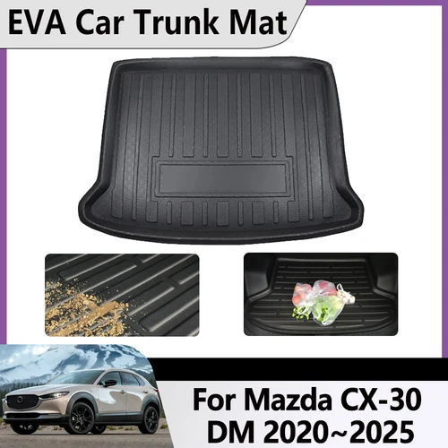 Para Mazda CX 30 2025 CX-30 CX30 2020 2021 2022 2023 2024 EVA alfombrilla para maletero de coche alfombra impermeable almohadilla de almacenamiento accesorios para automóviles