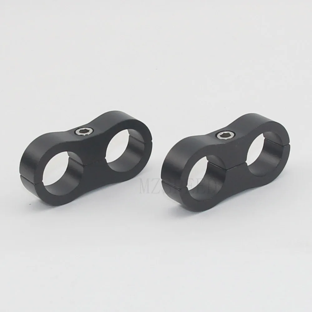 

2 PC Black Universal AN4,AN6,AN8,AN10,AN12 Billet Oil/Fuel/Water Hose Turbo Separator Divider Clamp