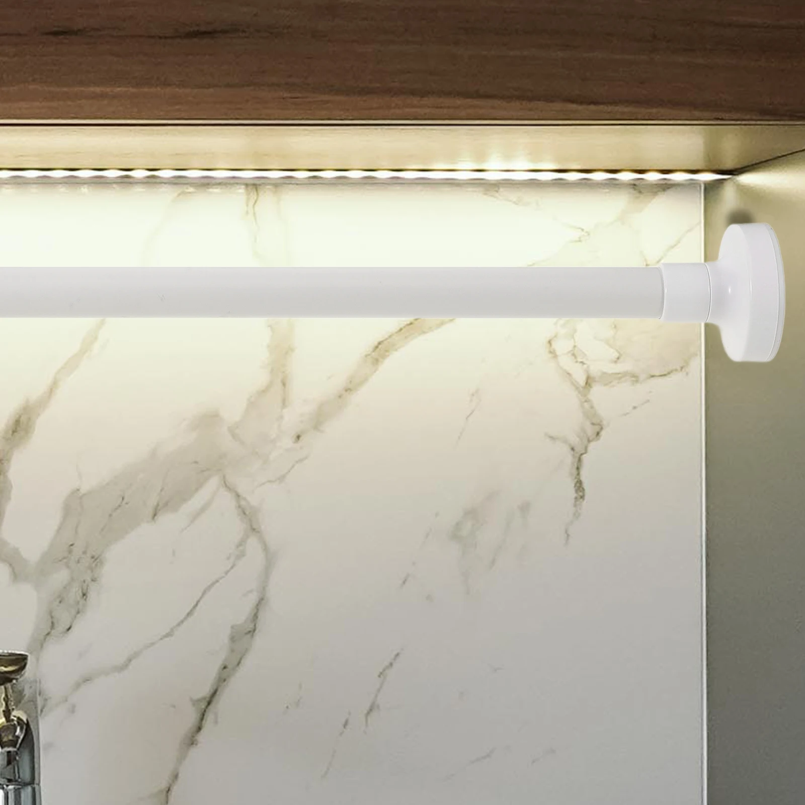 

Adjustable Tension Telescopic Carbon Steel Extendable Drying Pole Doorway Shower Blackout No Drill Heavy Duty Closet Bathroom