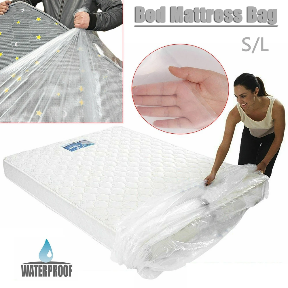 Transparent S/L Household for Bed Home Supplies Moving House Dust Cover Mattress Protector Mattress Cover Protective Case