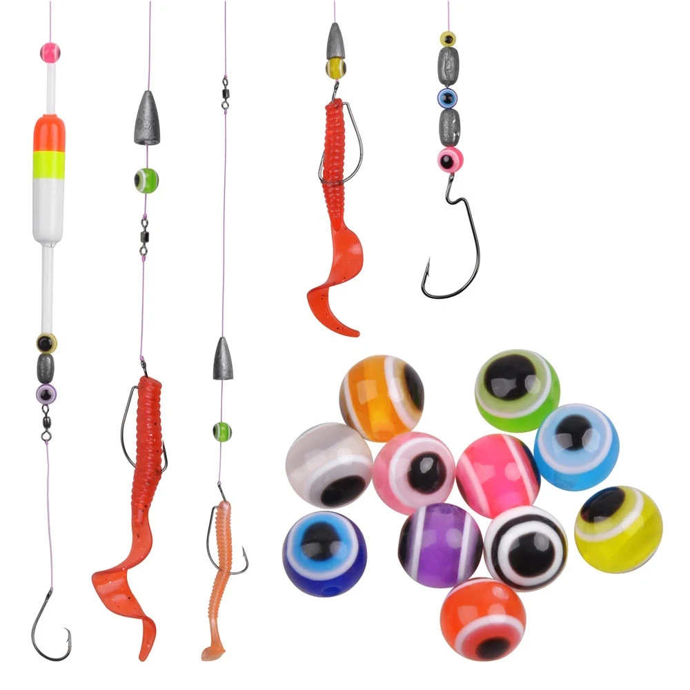 100pcs/60pcs/50pcs Fishing Mixed Color Fly Tying Material Fish Eye Fishing Beads Nice-Designed 4mm/5mm/6mm/8mm/10mm/12mm
