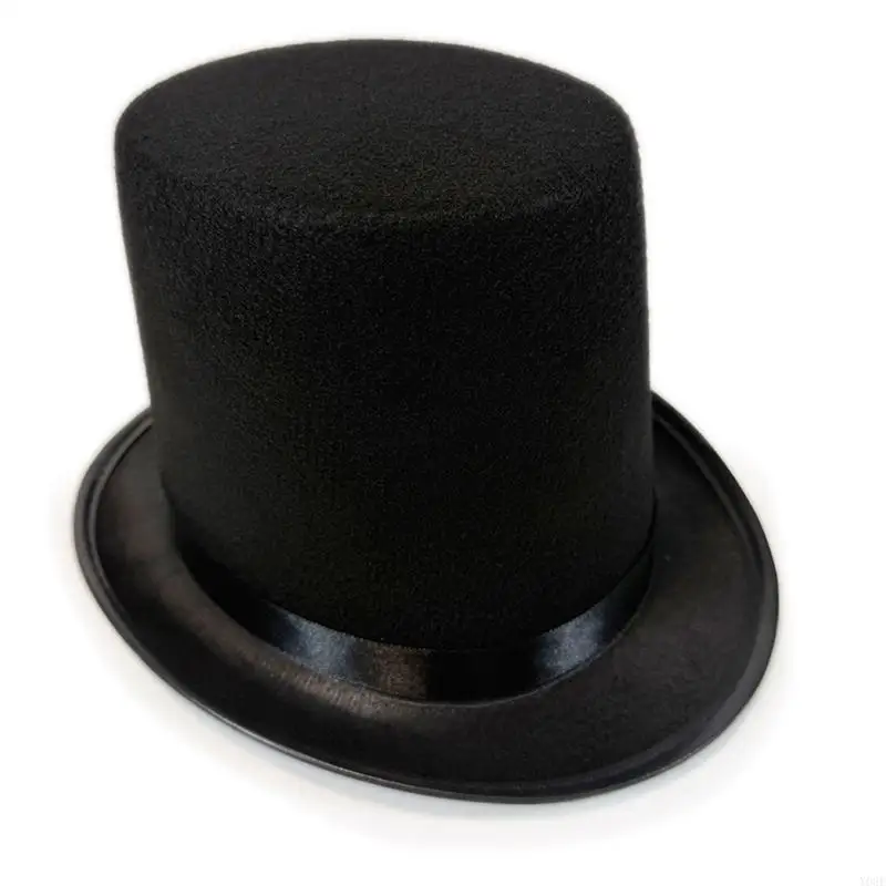 Kids' Fabric Illusionist Hat with Tall Profile and Round for Costume Role-Play and School Stage Shows for Children Y08E