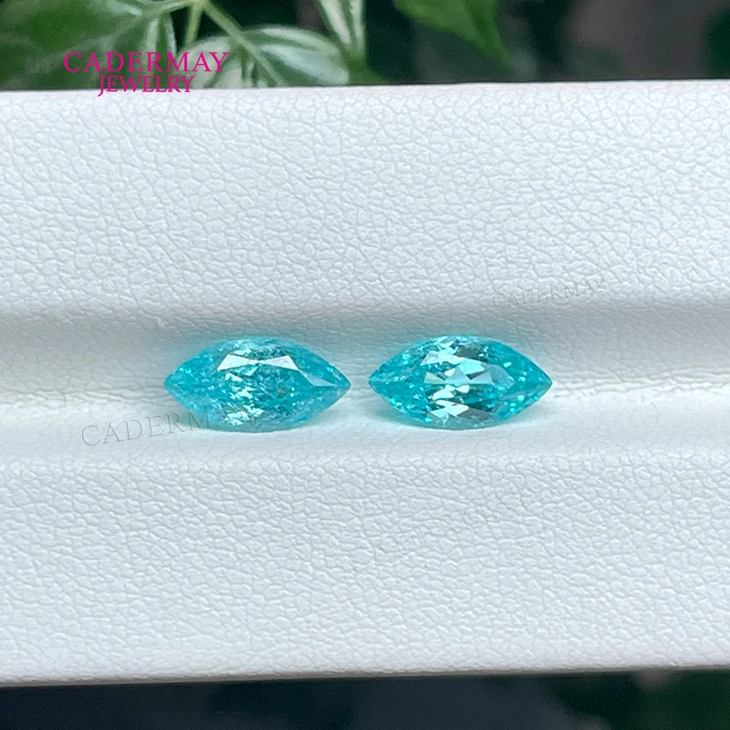 

Cadermay Neon Blue Paraiba Yttrium Aluminium Garnet Marquise Shape Lab Paraiba YAG Gemstones For Making Jewelry