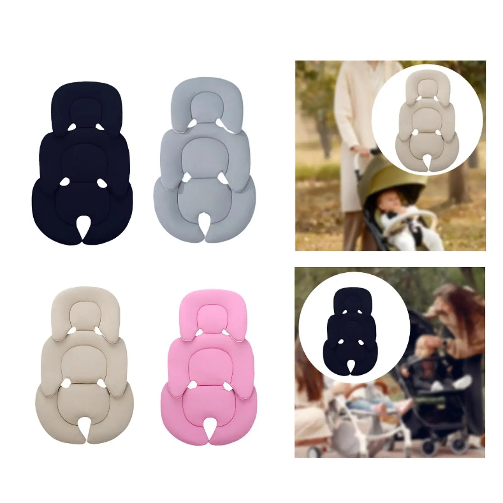 Baby Stroller Cushion Pad Baby Carriage Cushion Baby Seat Pad Stroller Seat Liner Infants Supportive Mattress Pad for Car Pram