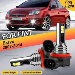 Plug And Play LED Fog Bulb Canbus Error Free H11 Auto LED Front Fog Lamps 6000K Super Bright Light Bulb For Fiat Bravo 2007-2014