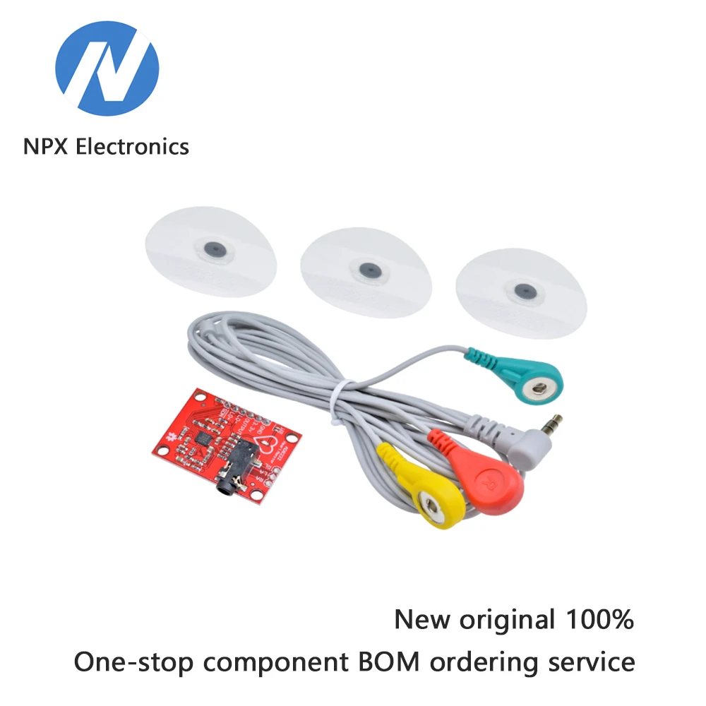 

Импульсный монитор сердечного ритма, модуль измерения электрокардиограммы AD8232, модуль датчика ЭКГ для мониторинга импульсной электрокардиограммы