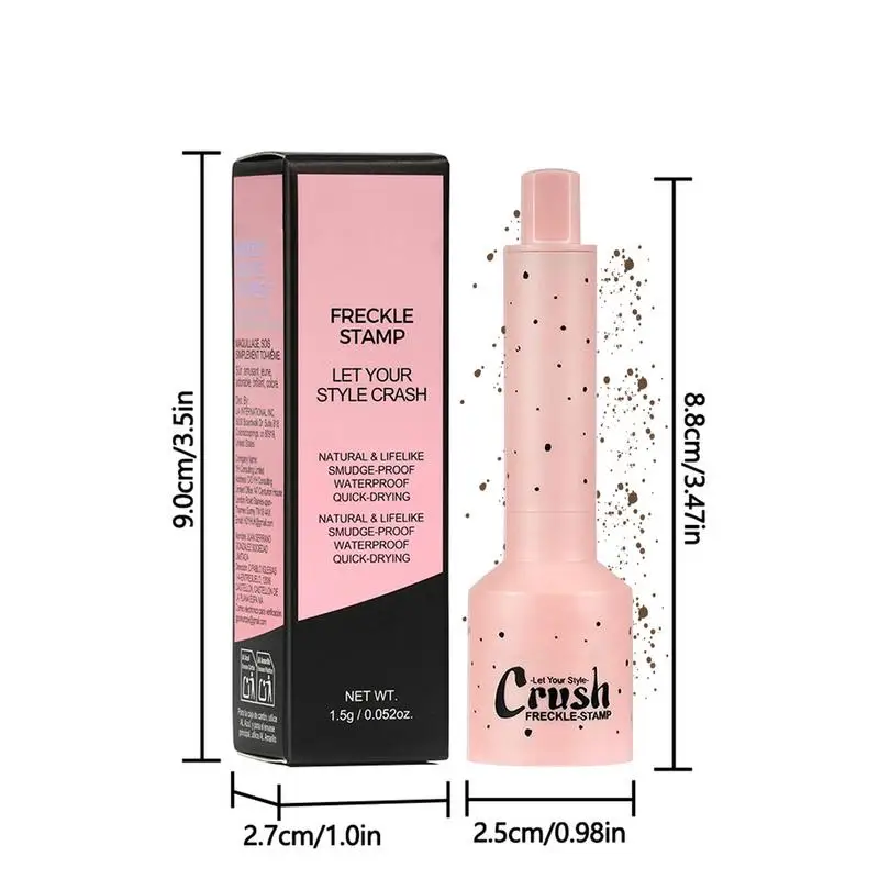 Faux Freckles Stamp Quick-Dry Gentle Fake Freckles Pen Non-irritating Makeup Tool for Beginners Enthusiasts Professionals Women