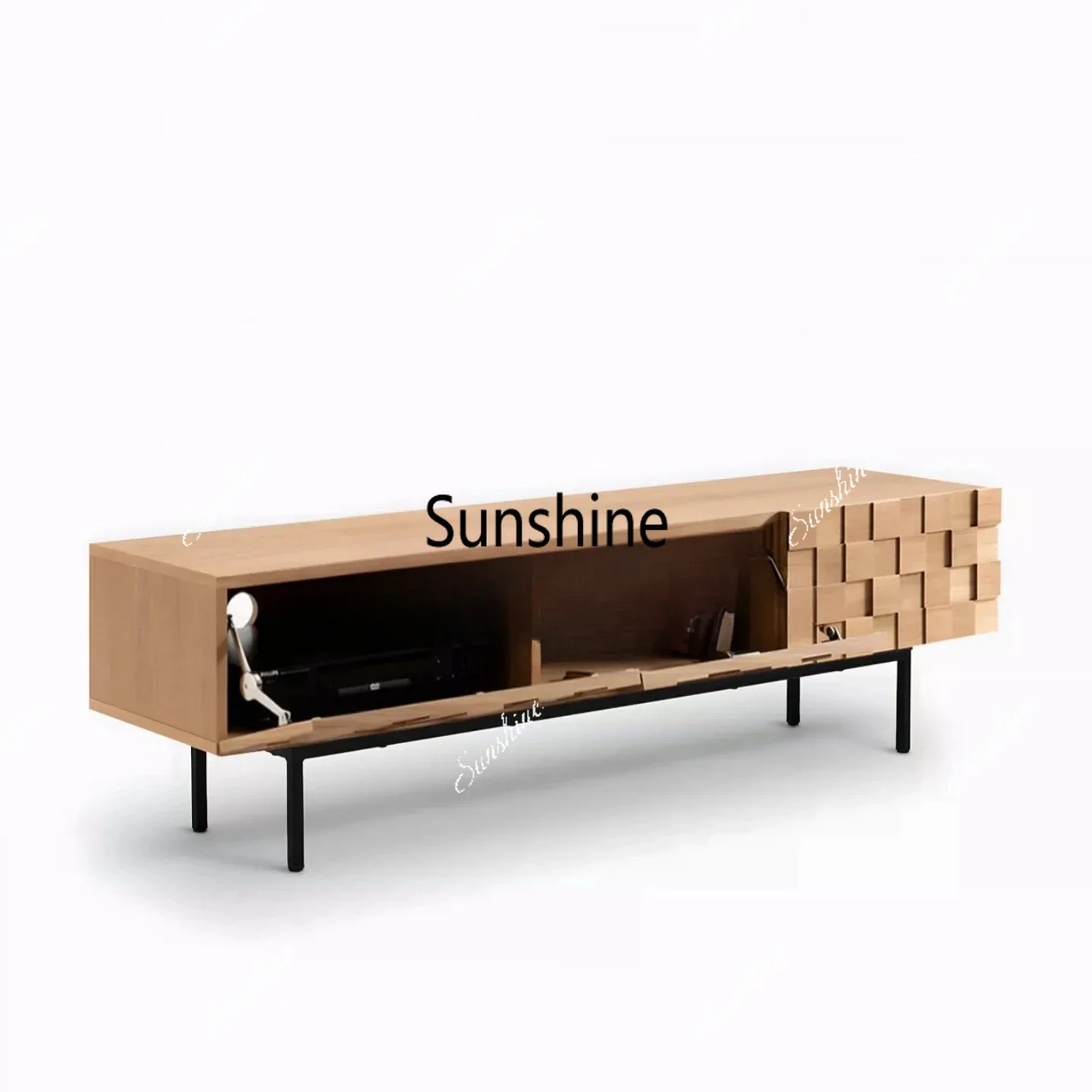 

Medieval solid wood creative TV cabinet household living room locker