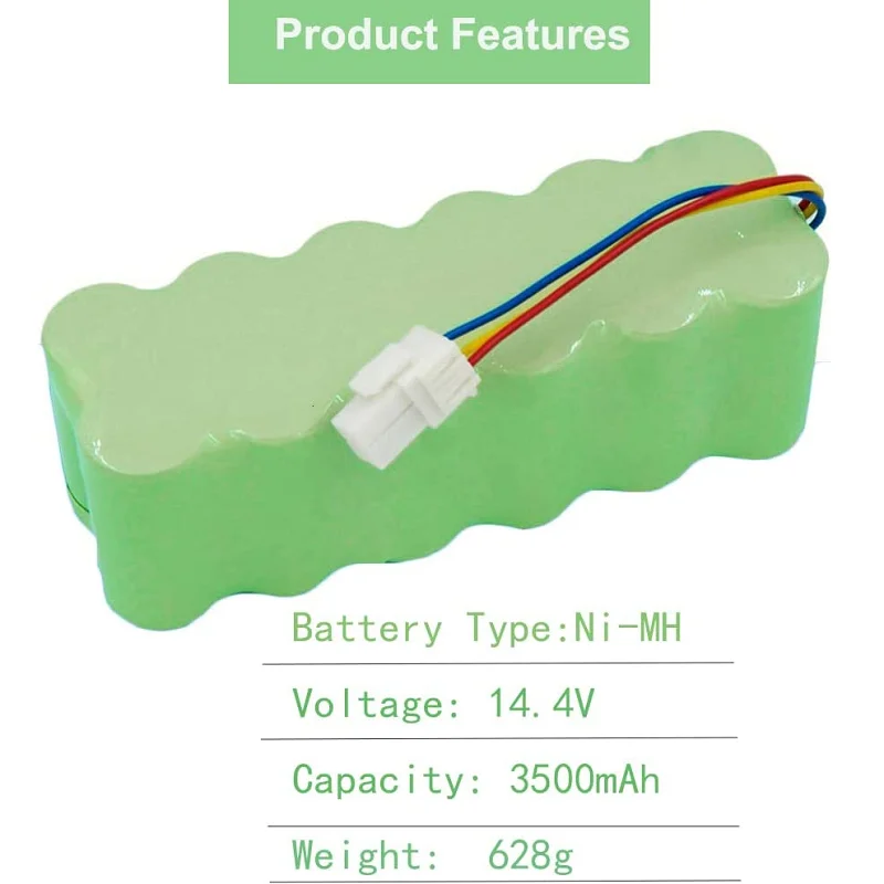 DJ96-00113C batteria per Samsung SR8895 SR8840 SR8845 SR8855 VCA-RBT20 Robot aspirapolvere, 14.4V ni-mh 3.5Ah