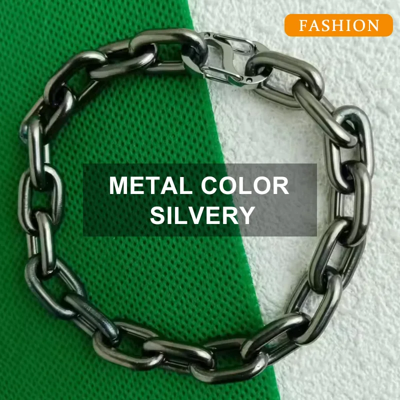 9.5mm Pure Titanium Bracelet Welded Chain Unparalleled Strength & Style Men's Trendy Jewelry Accessory