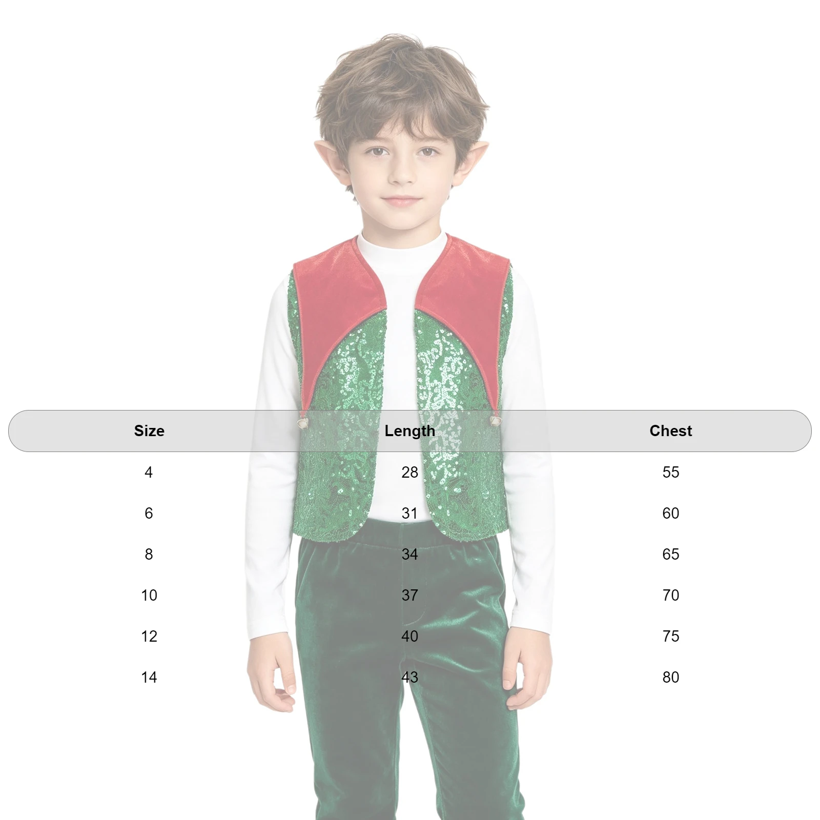 Gilet de Lutin à Sequins Enfant – photo 1